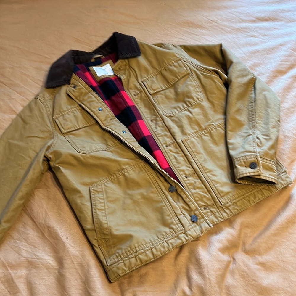 Old Navy Coat with Plaid Lining